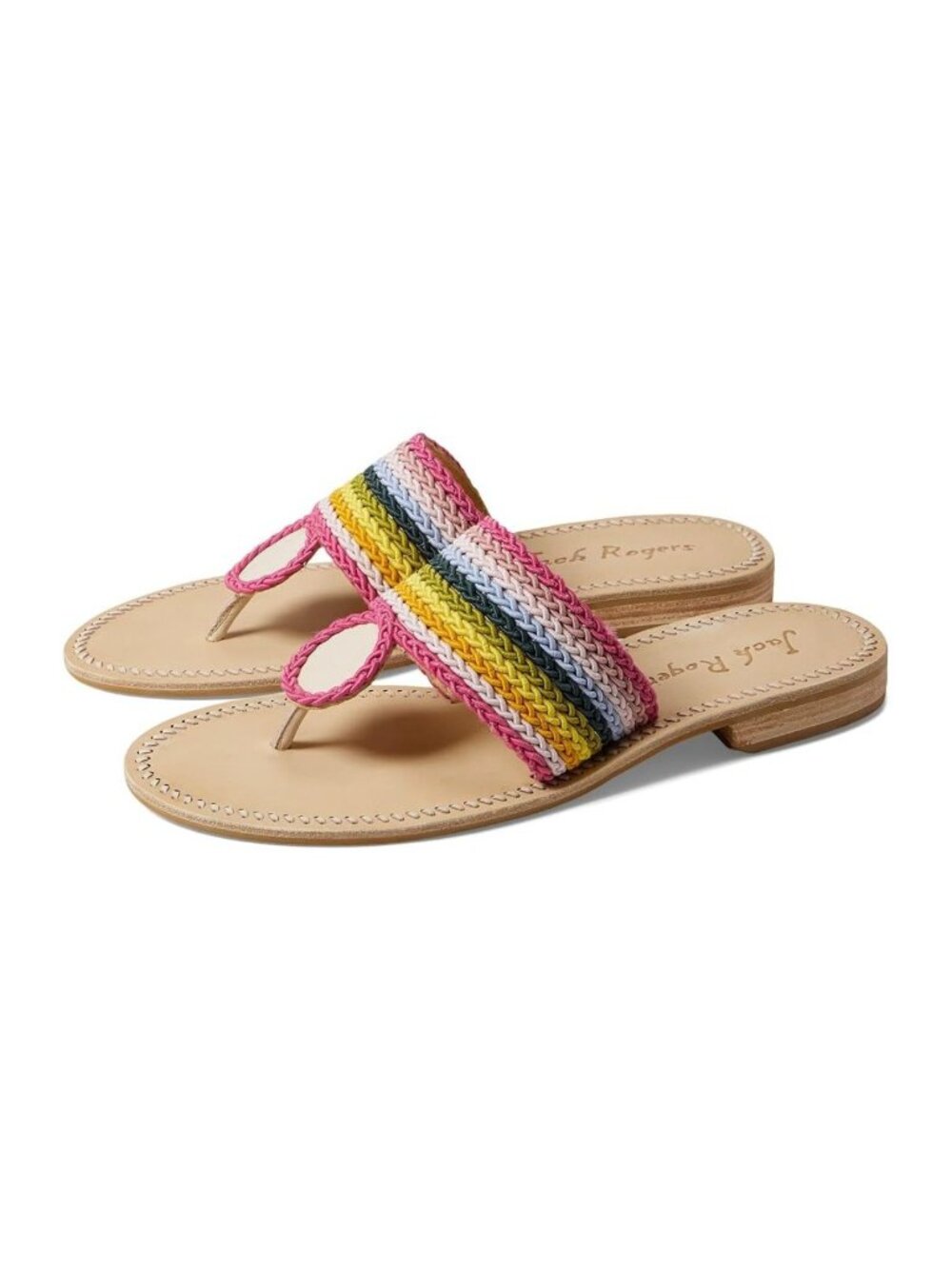 NEW Jack Rogers Jacks Rope Sandal Multicolor Size US 7.5 $150 [jb]